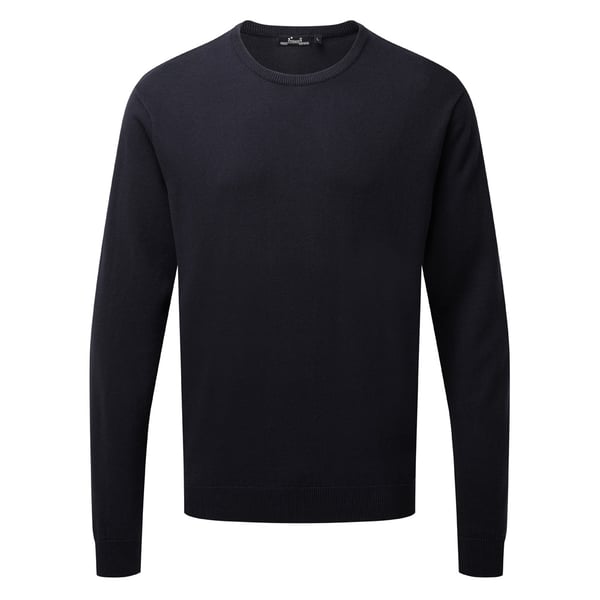 Premier Unisex Unisex-voksen sweater med bomuldsrød hals