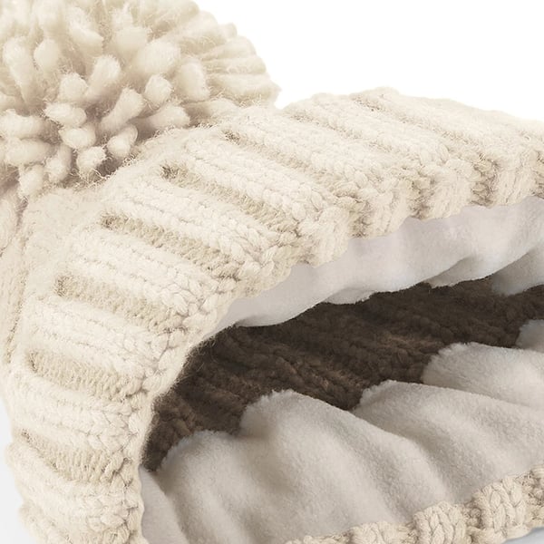 Beechfield Cable Knit Melange -pipo