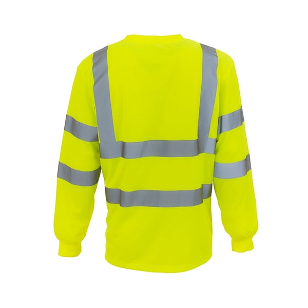 Yoko Adults Unisex Hi-Vis Long Sleeve T-Shirt