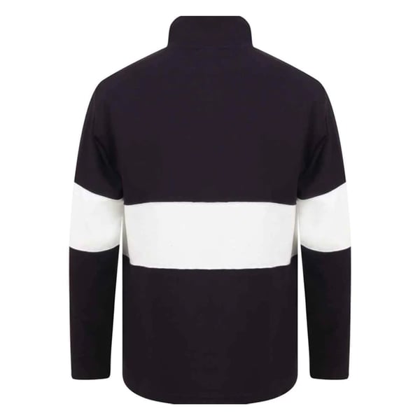 Front Row Unisex Adults Panelled Zip Neck Top