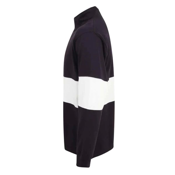 Front Row Unisex Adults Panelled Zip Neck Top