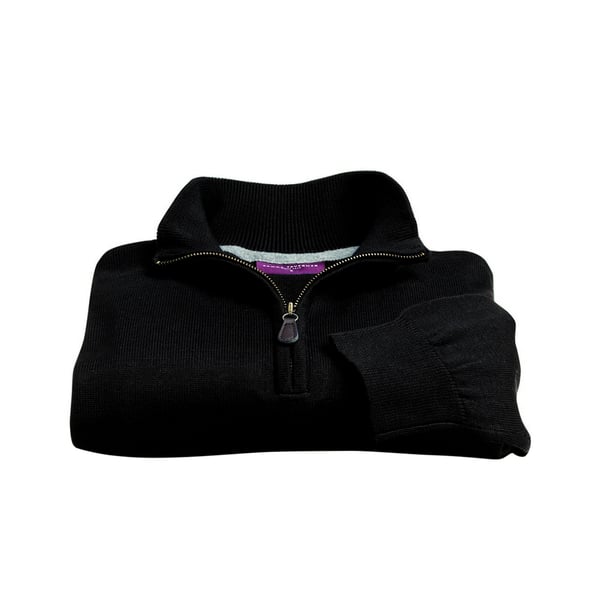Brook Taverner Mens Dallas Zip-Neck Sweater