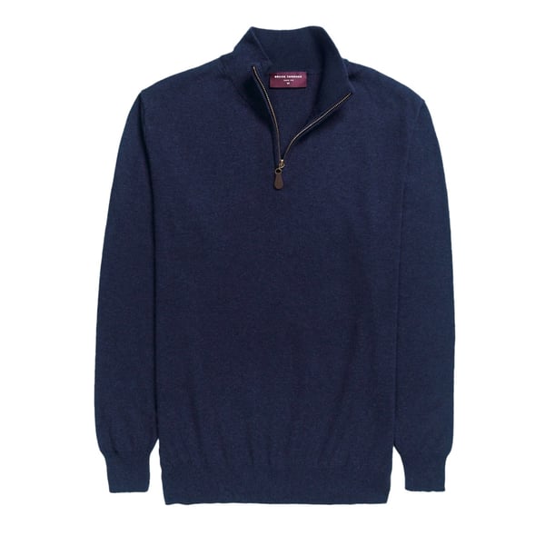 Brook Taverner Mens Dallas Zip-Neck Sweater