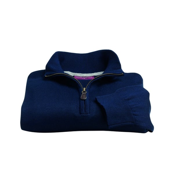 Brook Taverner Mens Dallas Zip-Neck Sweater