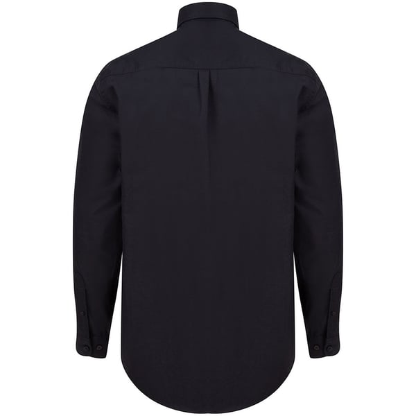 Henbury Mens Modern Long Sleeve Classic Fit Oxford Shirt