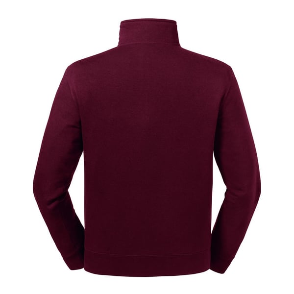 Russell Herre Authentic Zip Neck Sweatshirt med lynlås
