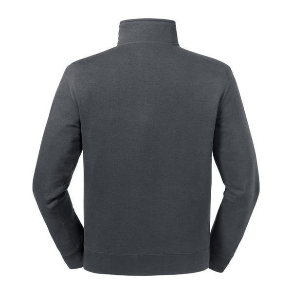 Russell Herre Authentic Zip Neck Sweatshirt med lynlås