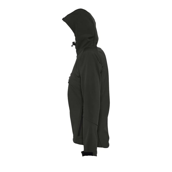 SOLS Womens/Ladies Replay Hooded Soft Shell Jacket (Breathable, Windproof And Water Resistant)