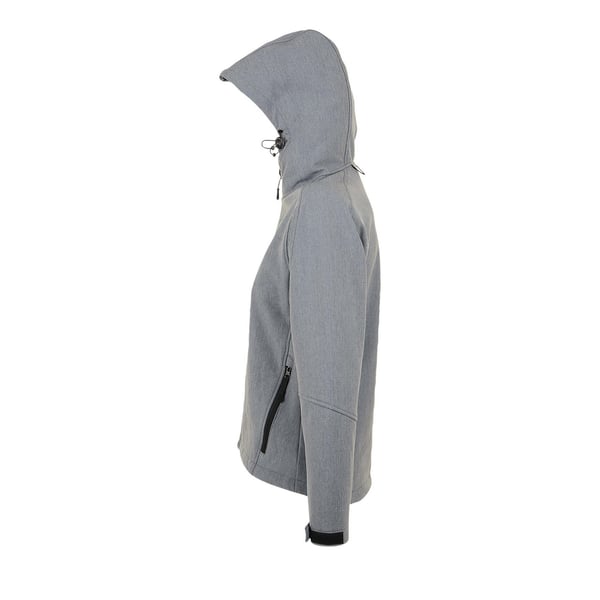 SOLS Womens/Ladies Replay Hooded Soft Shell Jacket (Breathable, Windproof And Water Resistant)