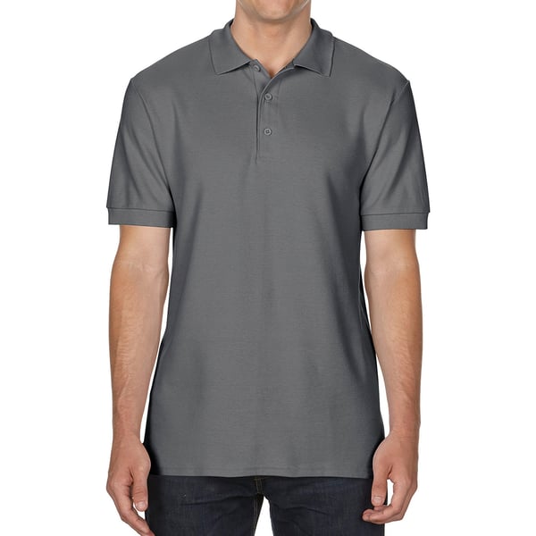 Gildan Poloshirt i dobbelt piqué til mænd