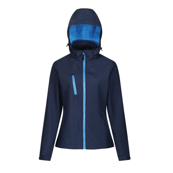 Regatta Venturer Hooded Soft Shell-jakke med hætte til kvinder/damer