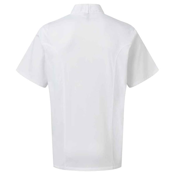 Premier Unisex Adult Coolchecker Short-Sleeved Chef Jacket