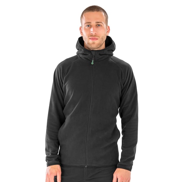 Result Genuine Recycled Mens Micro Hooded Fleece Jacket