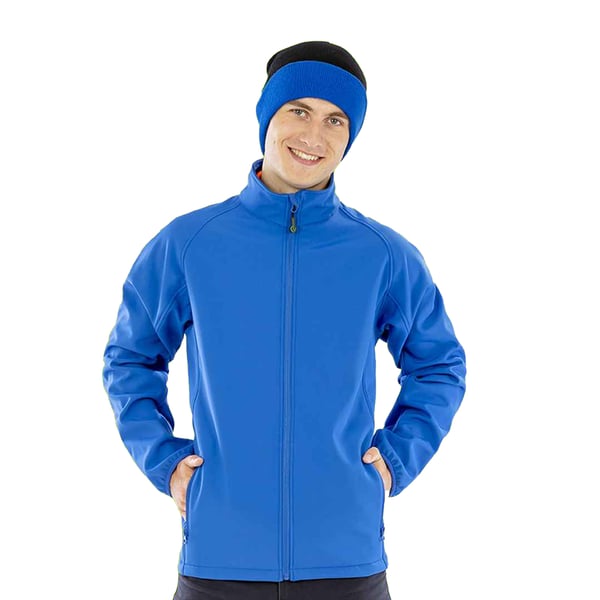 Result Genuine Recycled Soft Shell-jakke til mænd med print