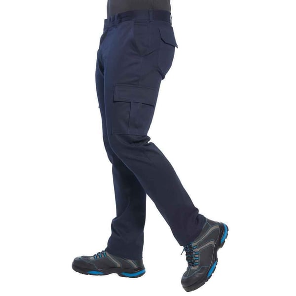 Portwest Mens Stretch Slim Cargo Trousers