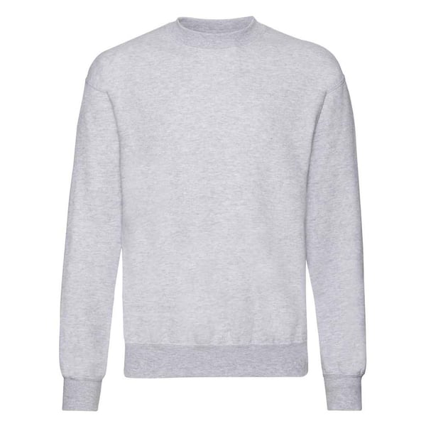 Fruit of the Loom Mens Classic Heather Drop Shoulder Sweatshirt