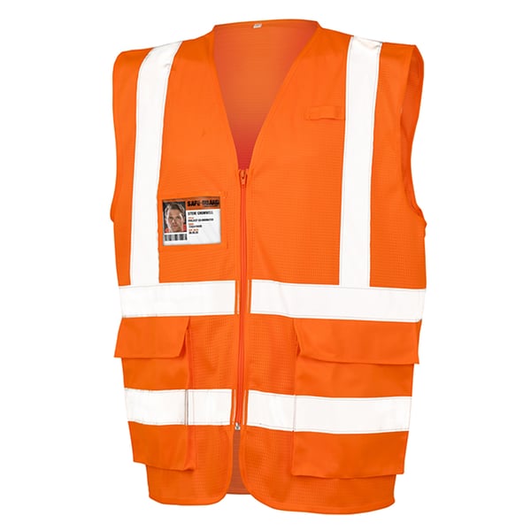 SAFE-GUARD by Result Unisex Executive Mesh sikkerhedsvest i mesh til voksne