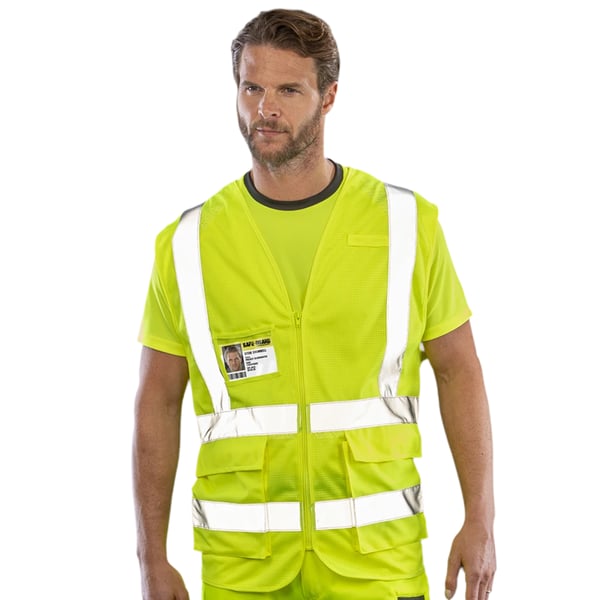 SAFE-GUARD by Result Unisex Aikuisten Executive Mesh Turvaliivi