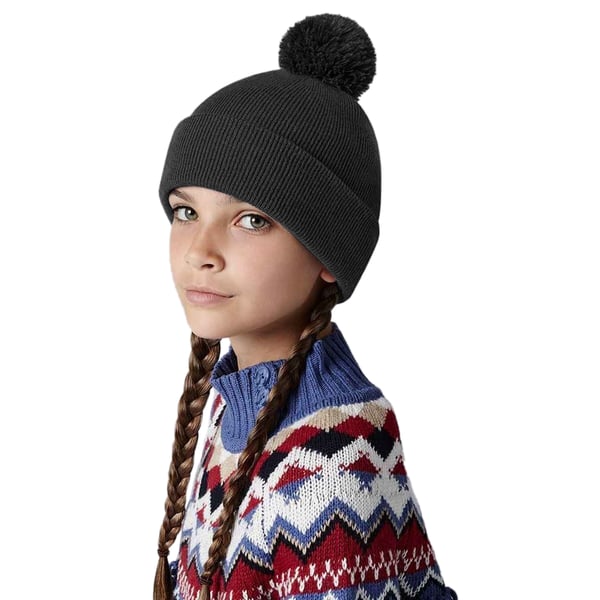 Beechfield Børn/børn Original Pom Pom Beanie