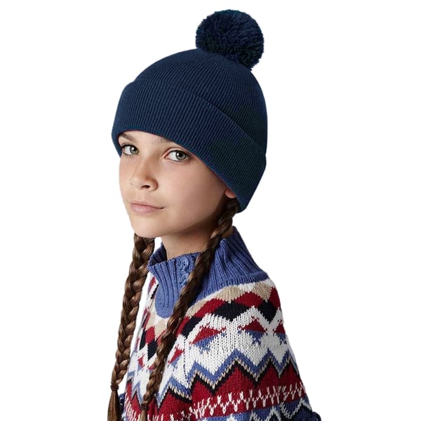 Beechfield Børn/børn Original Pom Pom Beanie
