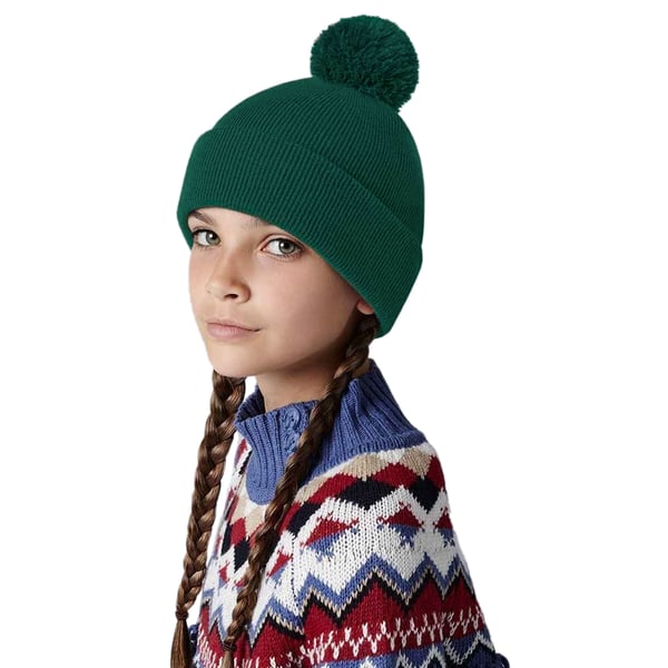 Beechfield Børn/børn Original Pom Pom Beanie