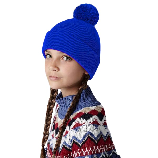 Beechfield Børn/børn Original Pom Pom Beanie