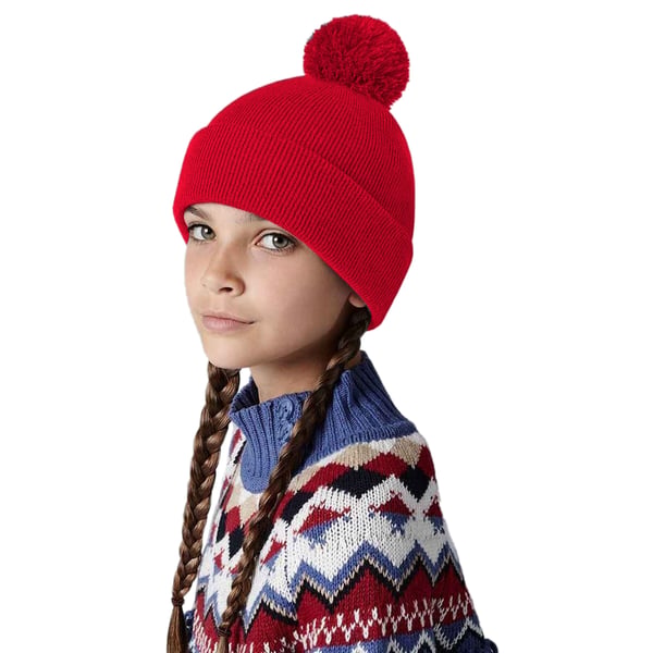 Beechfield Childrens/Kids Original Pom Pom Beanie