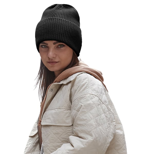 Beechfield Cuffed Återvunnen Oversized Mössa