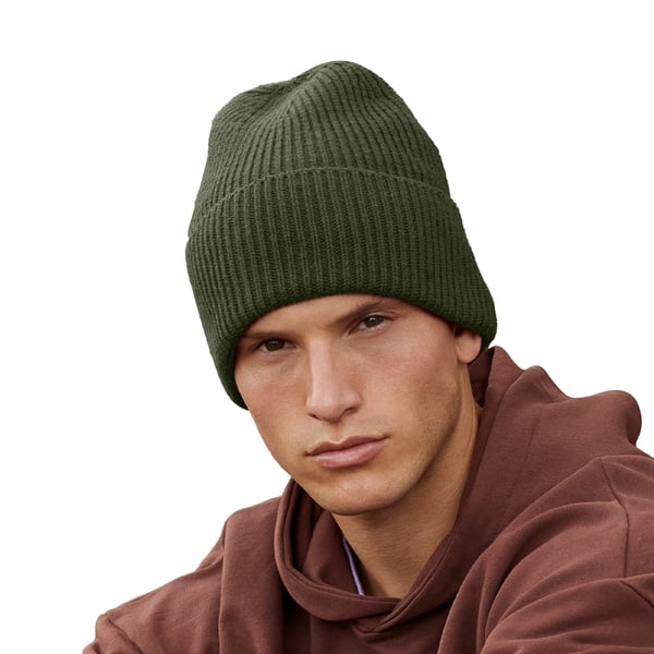 Beechfield Cuffed Återvunnen Oversized Mössa