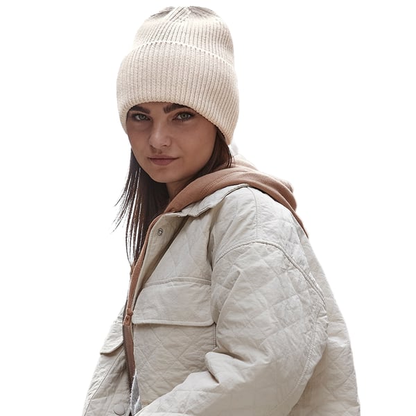 Beechfield Cuffed Återvunnen Oversized Mössa