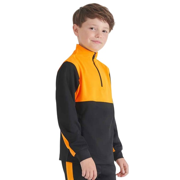 Finden & Hales Childrens/Kids Quarter Zip Fleece Top
