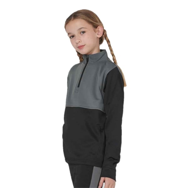 Finden & Hales Childrens/Kids Quarter Zip Fleece Top