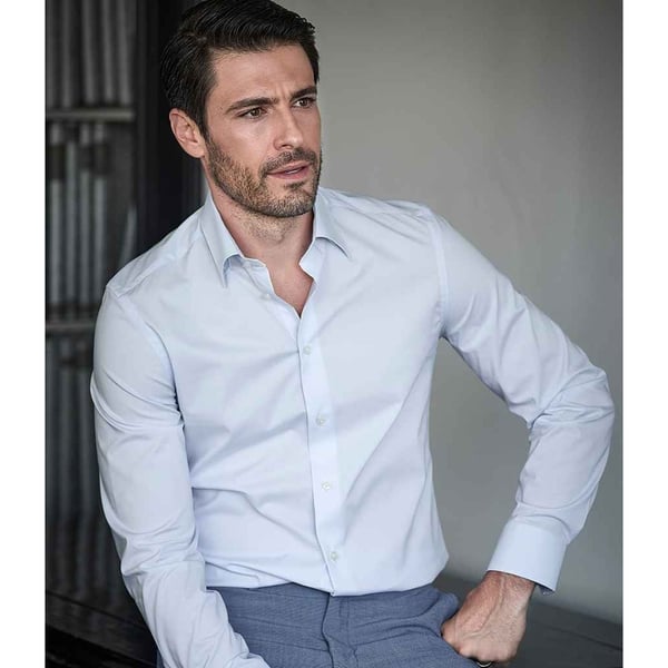 Tee Jays Mens Luxury Stretch Long-Sleeved Shirt