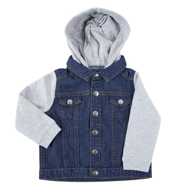 Larkwood Childrens/Kids Denim Hooded Jacket