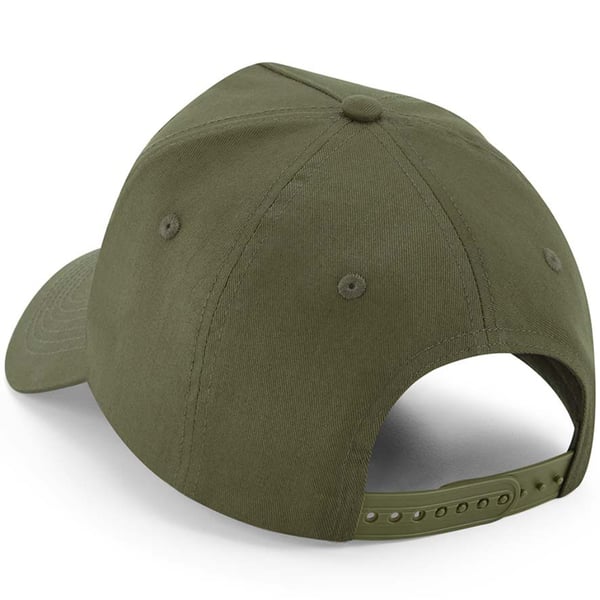 Beechfield 5-panels keps med avtagbar patch