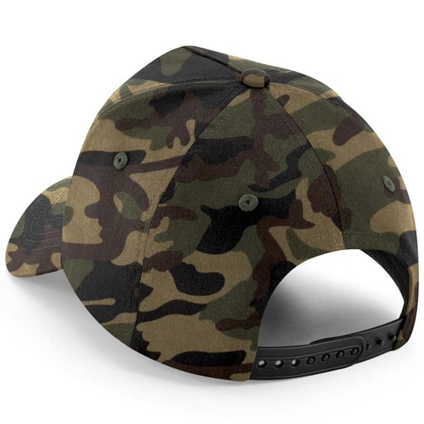 Beechfield 5-panels keps med avtagbar patch