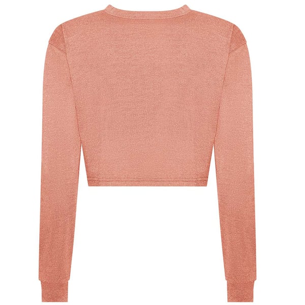 Awdis Womens/Ladies Long-Sleeved Crop T-Shirt