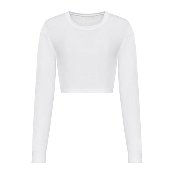 Awdis Langærmet Crop T-shirt med lange ærmer til kvinder/damer