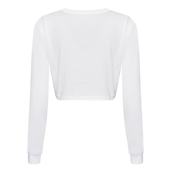 Awdis Womens/Ladies Long-Sleeved Crop T-Shirt