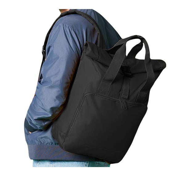 Bagbase Roll Top Recycled Twin Handle Laptop Backpack