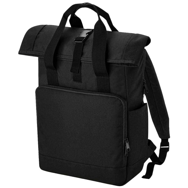 Bagbase Roll Top Återvunnen Ryggsäck med Dubbla Handtag för Laptop