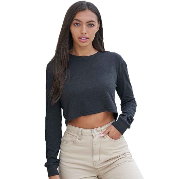 Awdis Naisten Heather Crop T-paita