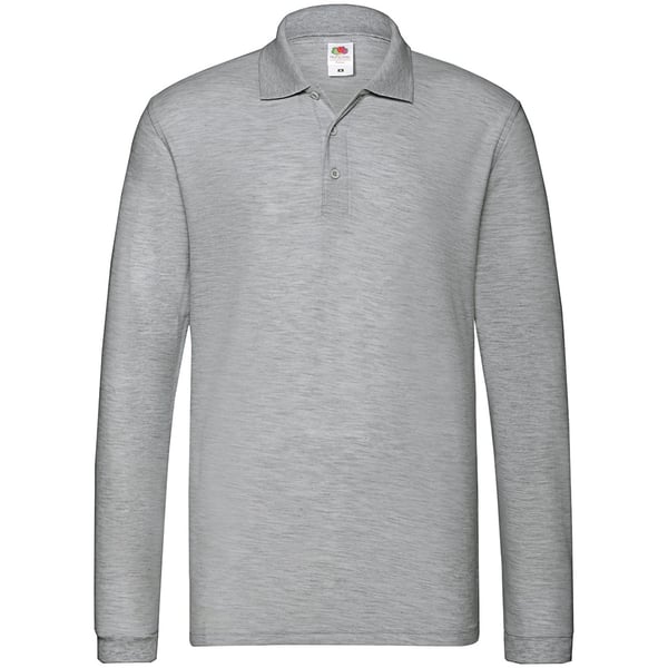 Fruit of the Loom Mens Premium Pique Long-Sleeved Polo Shirt
