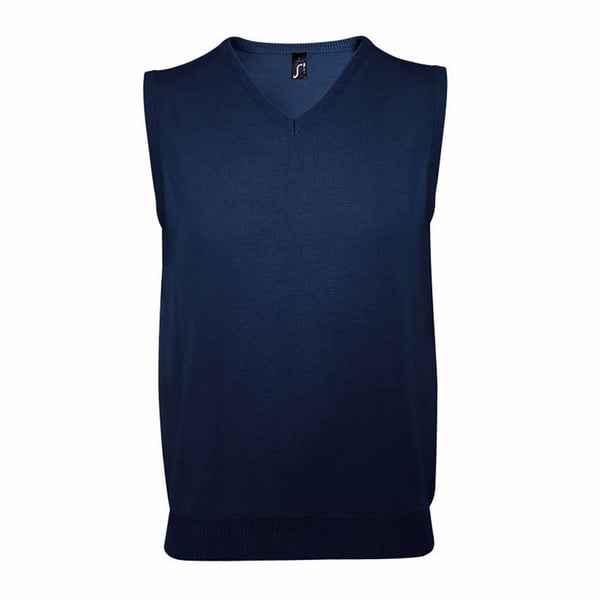 SOLS Unisex sweatervest uden ærmer og med V-hals for herrer