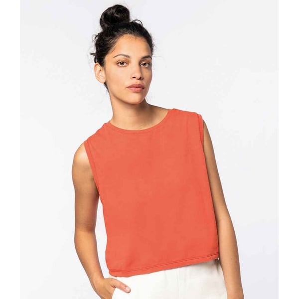 Native Spirit Womens/Ladies Faded Cropped Tank Top