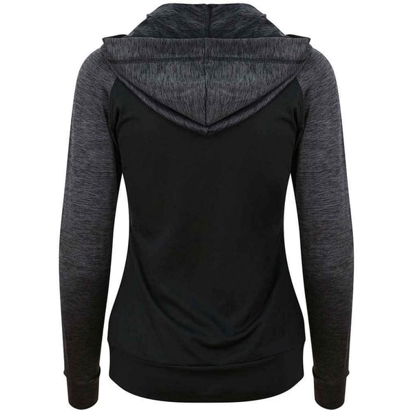 AWDis Cool Womens/Ladies Zoodie Contrast Full Zip Hoodie
