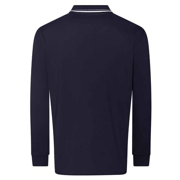 Awdis Mens Tipped Long-Sleeved Polo Shirt