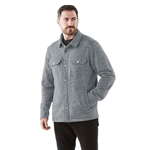 Stormtech Mens Avalante Heather Knitted Shirt Jacket
