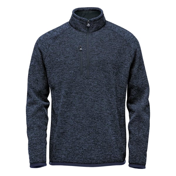 Stormtech Mens Avalante Heather Quarter Zip Fleece Top