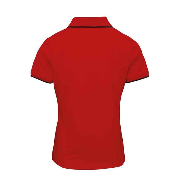 Premier Womens/Ladies Coolchecker Contrast Pique Polo Shirt